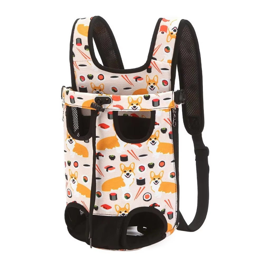 Adjustable Cat Carrier Bag Pet Double Shoulder Backpack Portable Bag Outdoor Travel Camping Hiking Cat Bag Dog Bag