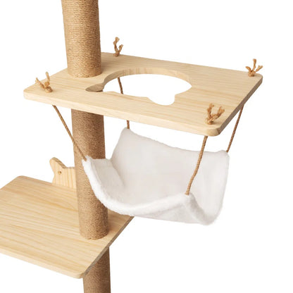 Damyanti Wall-Mounted Cat Tree Shelved 6 Pcs Climbing Center